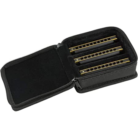 Fender Blues DeVille Harmonica 3 pack with Case