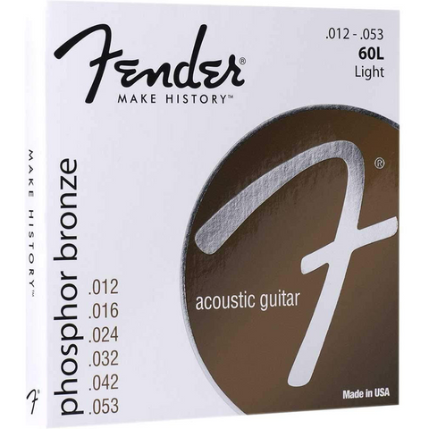 Fender 60L Phosphor Bronze Strings 12-54
