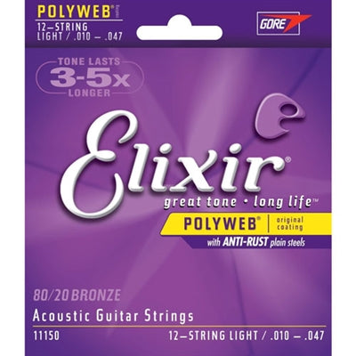 11150 Elixir Strings Lite Gauge .010 - .047