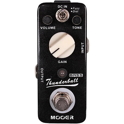 Mooer Thunderball Micro Fuzz & Distortion Bass Guitar Effects Pedal