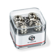 SCH445 Schaller S-Lock Strap Locks (2 pieces), Nickel (SCH445)