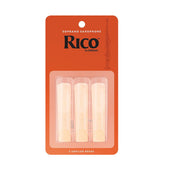 RIA03 Rico by D'Addario Soprano Saxophones Reeds 3-Pack