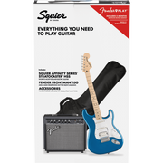 Fender  Affinity Series™ Stratocaster® HSS Pack, Maple Fingerboard, Lake Placid Blue, Gig Bag, 15G - 120V