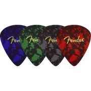 Fender Pick Shape Logo Coasters, 4-Pack, Multi-Color