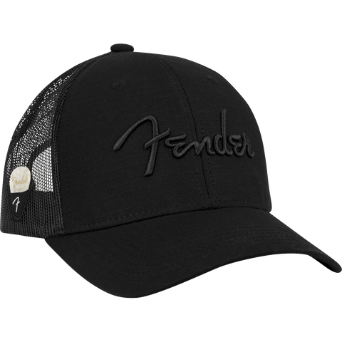 Fender® Snap Back Pick Holder Hat, Black