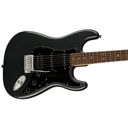 Fender Affinity Series™ Stratocaster® HSS Pack, Laurel Fingerboard, Charcoal Frost Metallic, Gig Bag, 15G - 120V