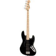 Fender Affinity Series™ Jazz Bass®, Maple Fingerboard, Black Pickguard, Black