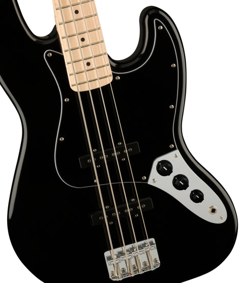 Fender Affinity Series™ Jazz Bass®, Maple Fingerboard, Black Pickguard, Black