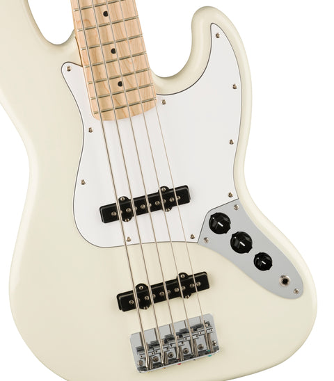 Fender Affinity Series™ Jazz Bass® V, Maple Fingerboard, White Pickguard, Olympic White