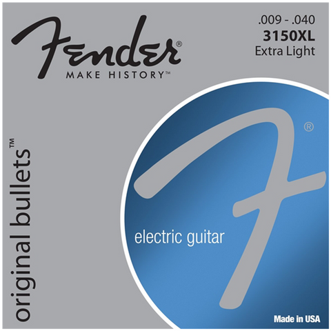 Fender 3150 Original Bullet Pure Nickel Bullet Ends Strings 9-42