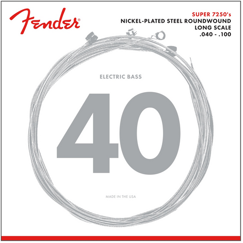 Fender Super 7250 Nickel Plated Steel Round Wound Long Scale