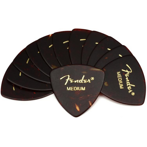 Fender 346 Classic Celluloid Picks 12 pack Med