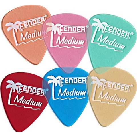 Fender 351 California Clear Picks 12 pack