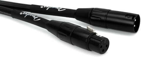 Fender Performance Series Three-Prong Output to Three-Prong Input Microphone Cable, 10FT Black