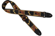 Fender Monogrammed Straps yellow/brown