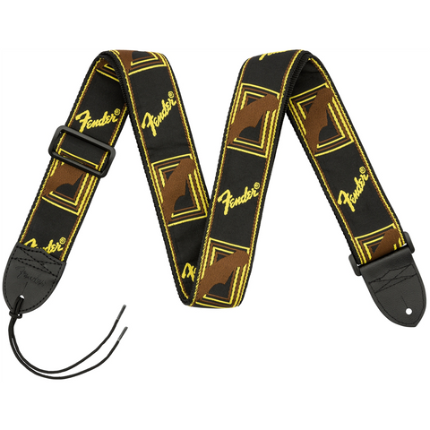 Fender Monogrammed Straps yellow/brown