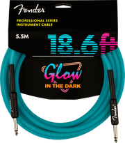 Fender Professional Glow in the Dark Cables, 18.6 Ft