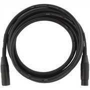 Fender Performance Series Three-Prong Output to Three-Prong Input Microphone Cable, 10FT Black