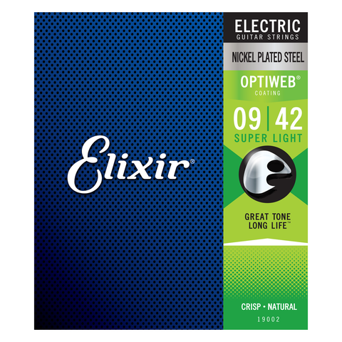 ELIXIR Electric Super Light Nickel Plated Steel With Optiweb™