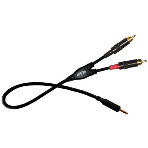 HIN-1K-2P-10 Digiflex 10 Foot Pro Splitter Cable -Mini TRS to 2 x TS Plug
