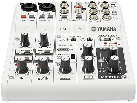 Yamaha Multipurpose AG06 6-Channel Mixer with USB Audio Interface