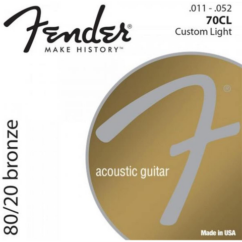 Fender 70CL 80/20 Bronze Wound Strings