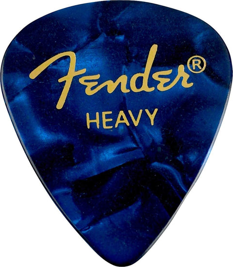 Fender Shape Premium Celluloid Picks 12 pack, Blue Moto