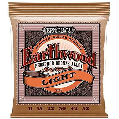 EBP02148 Ernie Ball "Light" Earth wood 80/20 Bronze Strings, 11-52