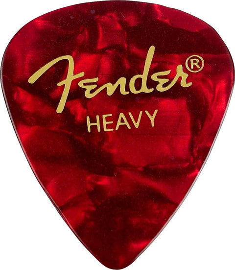 Fender 351 Premium Celluloid Picks 12 pack, Red Moto