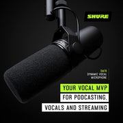 Shure SM7B Vocal Dynamic Microphone, Cardioid