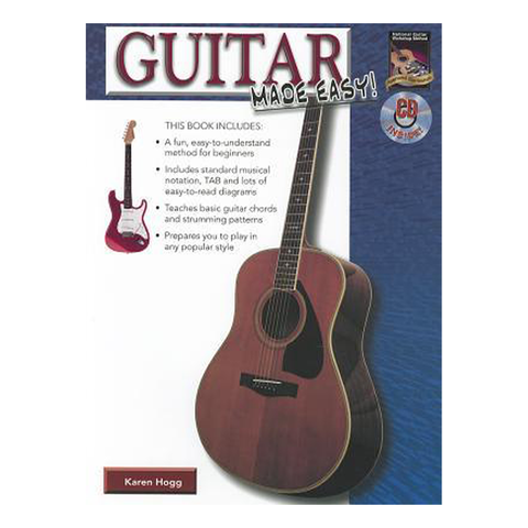 07-1027 Guitar Made Easy Book & CD by Karen Hogg