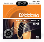 EXP D'Addario Coated Bronze  80/20 Strings