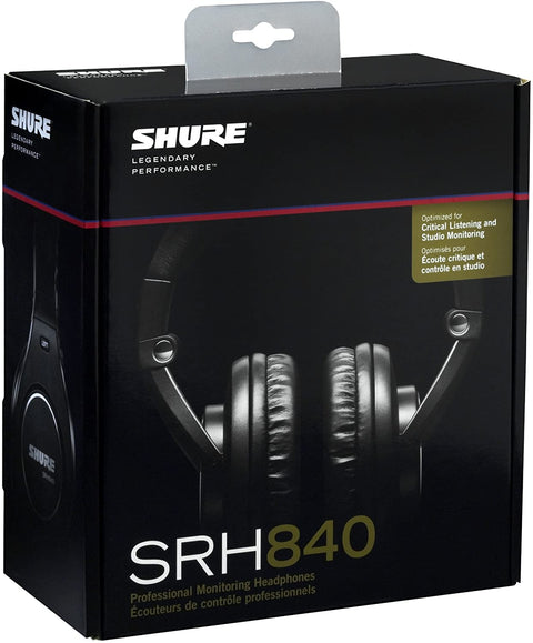 Shure Professional Studio Closed Back Headphones SRH840