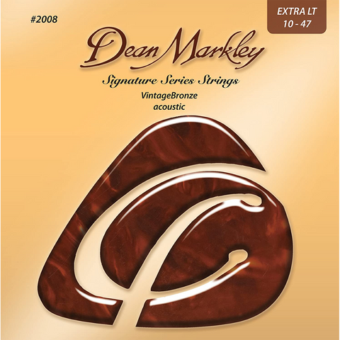 2008 Dean Markley Signature Series Strings Acoustic Extra Light 10-47