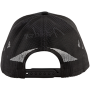 Fender® Silver Thread Logo Snapback Trucker Hat, Black