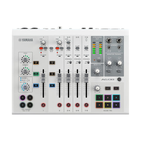 Yamaha AG-Series AG08 8-Channel Live Streaming Mixer