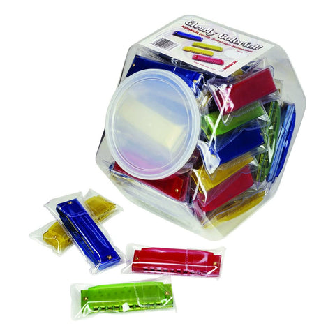 CCH48 Hohner Canister Display with 48 Translucent Harmonicas
