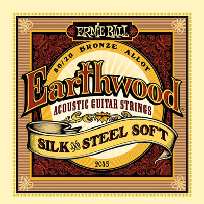 EBP02045 Ernie Ball "Silk & Steel Soft 11-52" Earth Wood 80/20 Bronze Strings