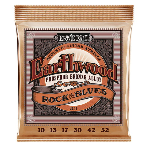 EBP02151 Ernie Ball "Rock & Blues" Earth wood Phosphor Bronze Strings, 10-52