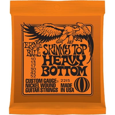 EBP02215 Ernie Ball "Skinny Top / Heavy Bottom" Strings, 10-52