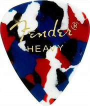 Fender 351 Classic Celluloid Confetti Picks, Thin-Heavy 12 pack