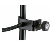 K&M 23956-Black Small Double Screen Pop Filter w/Gooseneck & Clamp