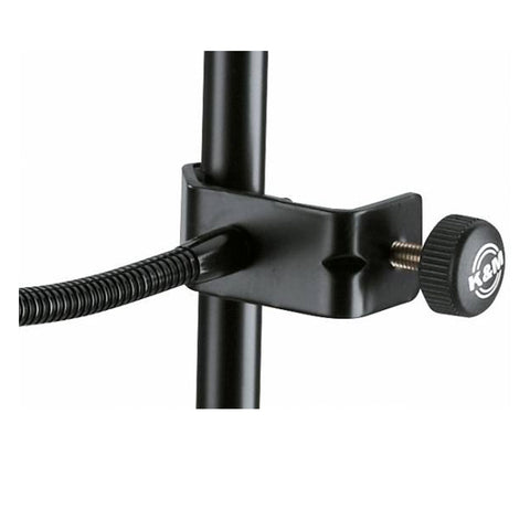 K&M 23956-Black Small Double Screen Pop Filter w/Gooseneck & Clamp