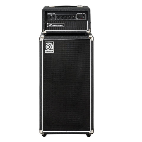 MICRO-CL Ampeg Bass Amp Stack-100-Watt Head with 2 X 10 Cabinet