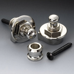 SCH445 Schaller S-Lock Strap Locks (2 pieces), Nickel (SCH445)