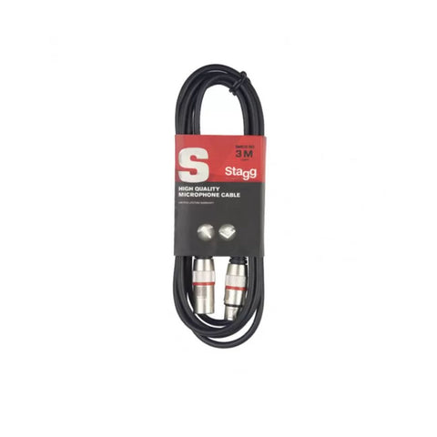 SMC1 Stagg Microphone cable, XLR/XLR (m/f), 1 m (3&