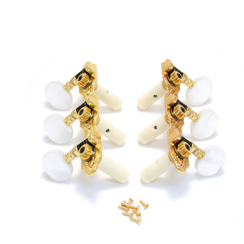 GR306G Grover 3 Per Side Classical Guitar Machine Heads, Gold