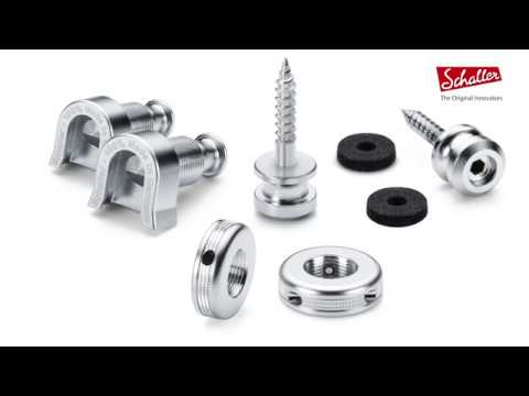 SCH14010401 Schaller S-Lock Strap Locks (2 pieces), Black (SCH1446)