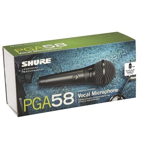 PGA58-XLR Shure Cardioid Dynamic Vocal Microphone with 15&