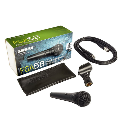 PGA58-XLR Shure Cardioid Dynamic Vocal Microphone with 15&